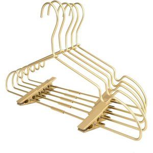 12.5" Gold Metal Baby Clothes Clips Hanger,  30PCS